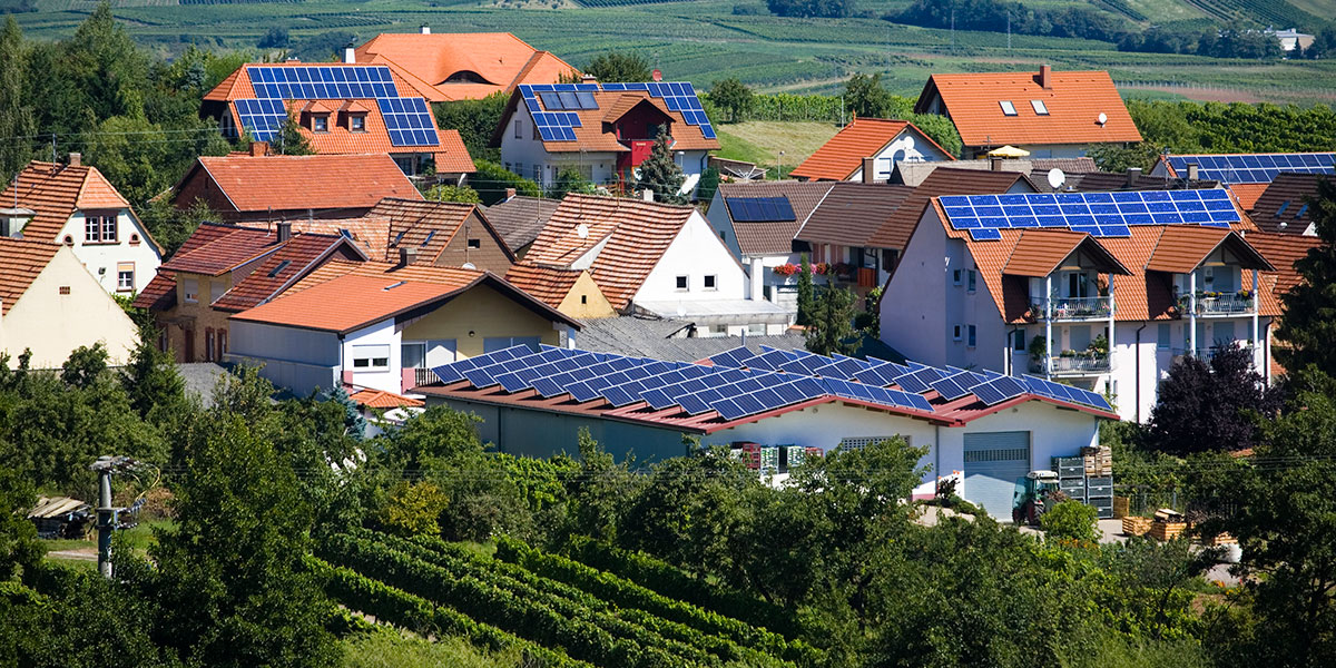 solar panels on houses