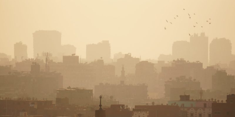 Cairo skyline smog