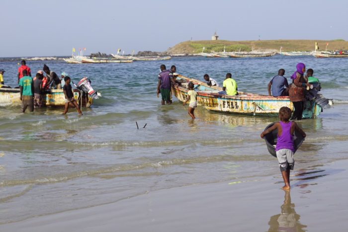 Fisher folk in Dakar